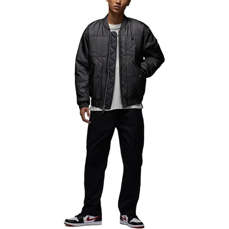 Куртка JORDAN Renegade ESSENTIALS Куртка Мужская Черная Темно-Дымчатый Серый Черная - изображение 3