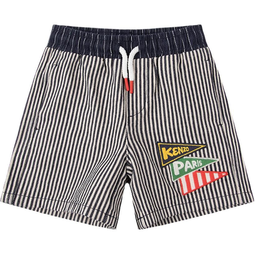 KENZO Striped Denim Bermuda Shorts - изображение 1