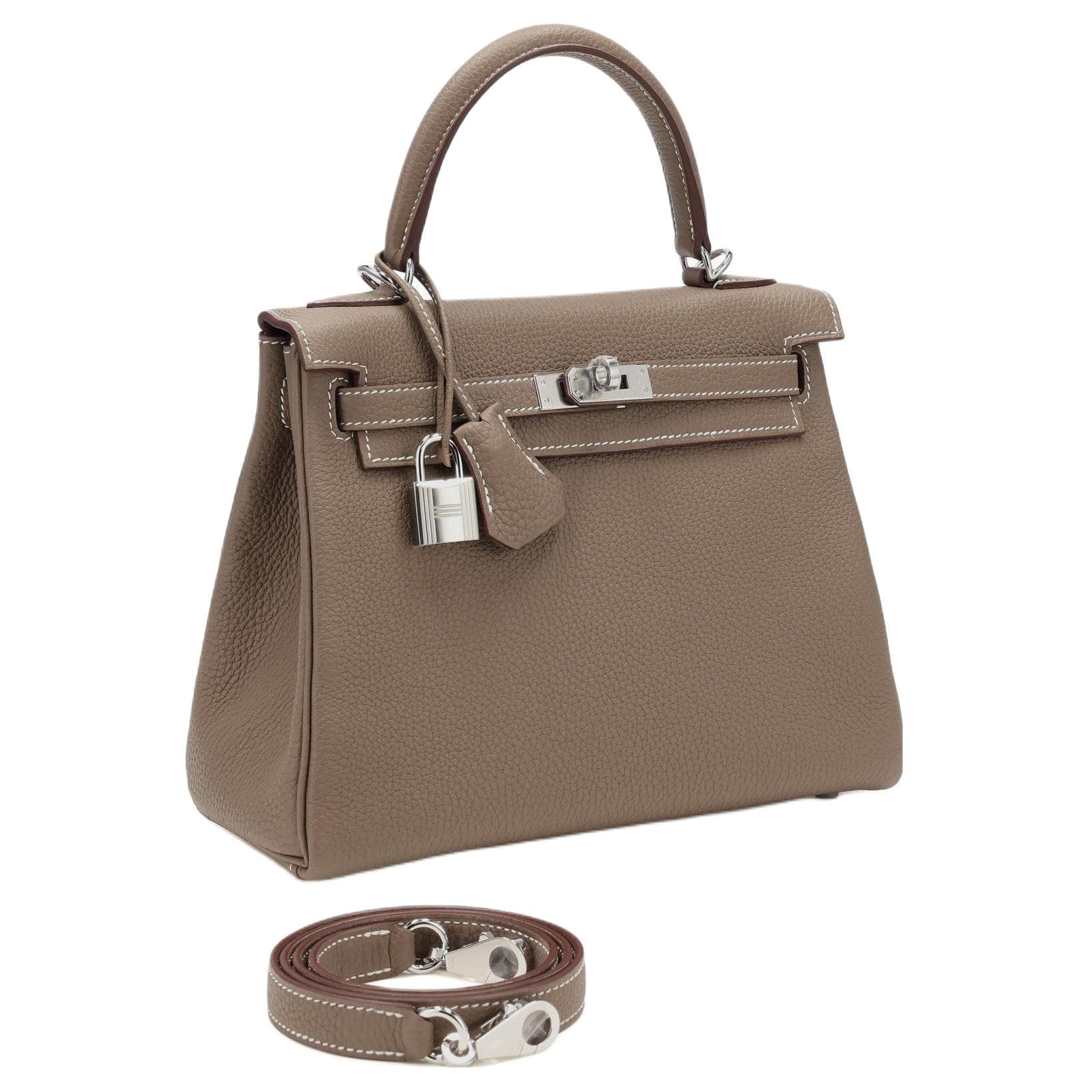 Сумка Hermes Kelly 25 Togo Silver - изображение 2