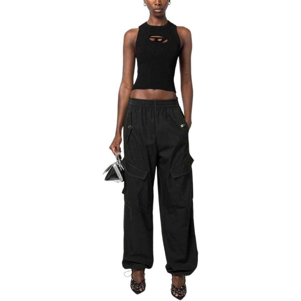 Майка DIESEL OVAL-D Black Tank Top - изображение 3