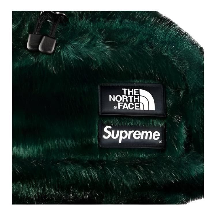 Поясная сумка Supreme FW20 Неделя 16 The North Face Искусственный мех Поясная сумка (бандана) Унисекс Зеленый - изображение 3