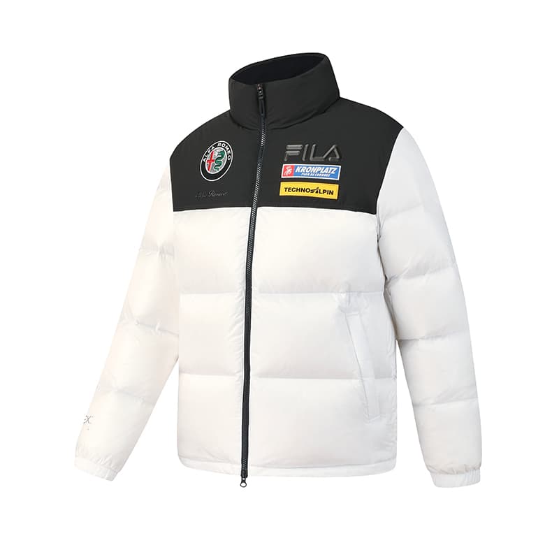 Зимняя куртка FILA SKI Пуховик Мужской Нефритовый белый - изображение 1