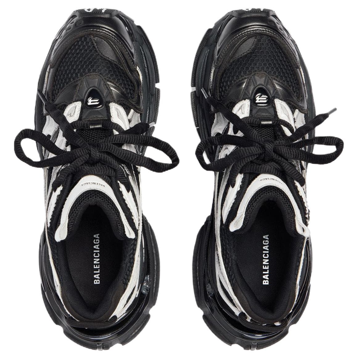 Кроссовки Balenciaga Runner2,0 Градиентный Lines Low Топ Толстая подошва Кроссовки Женские Черные - изображение 5