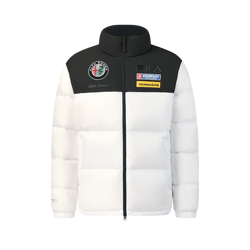 Зимняя куртка FILA SKI Пуховик Мужской Нефритовый белый - изображение 3