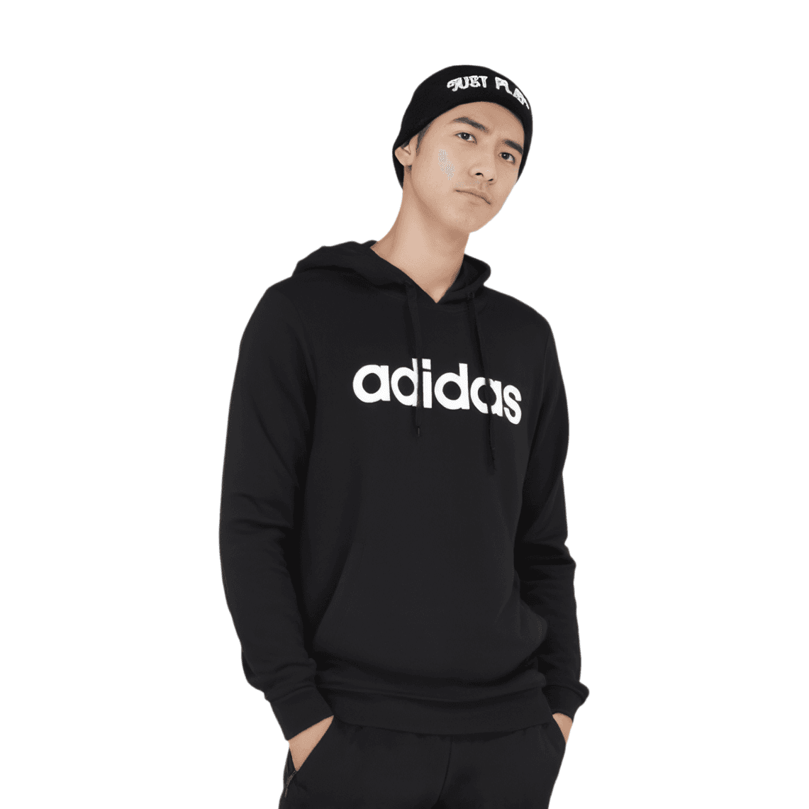 Худи Adidas Neo Толстовка Мужское Черное - изображение 3