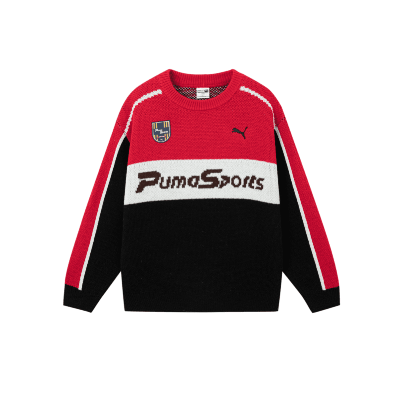PUMA Красный Черный Тон 00369 KIDS Свитера - изображение 1