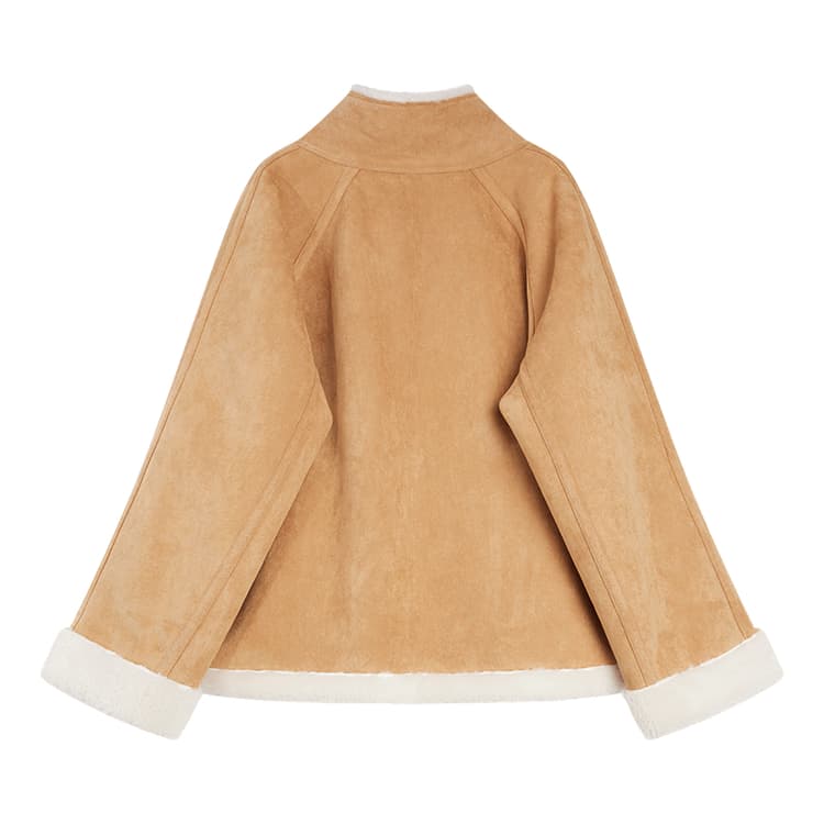 ELLE Khaki Женские Бархатные Куртки - изображение 2