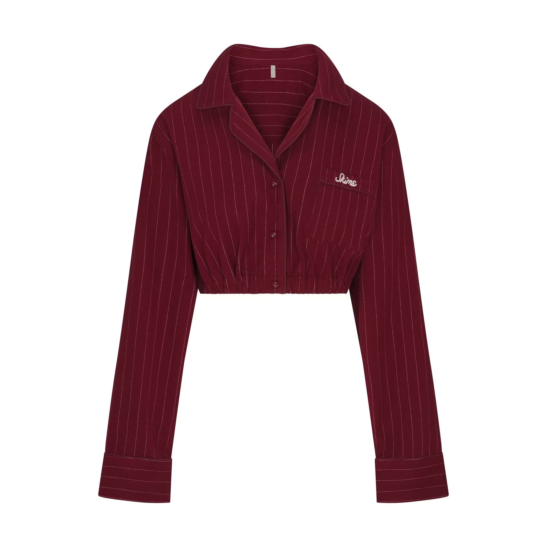 Пижама SKIMS Праздника FW25 ТЕПЛЫЙ ФЛАНЕЛЬ Укороченный Комплект Пижамы "Магия Цветов" для Женщин - изображение 3