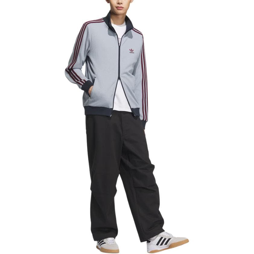 Куртка adidas Originals Track Top Silver Grey — фото 4