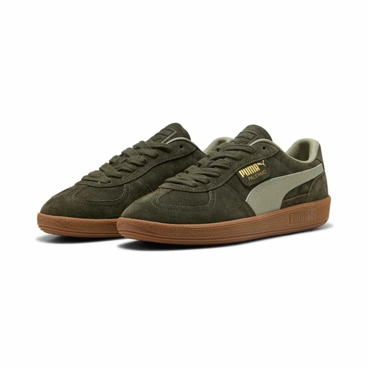 Кроссовки PUMA Palermo Немецкие армейские кроссовки Унисекс Зеленый - изображение 3