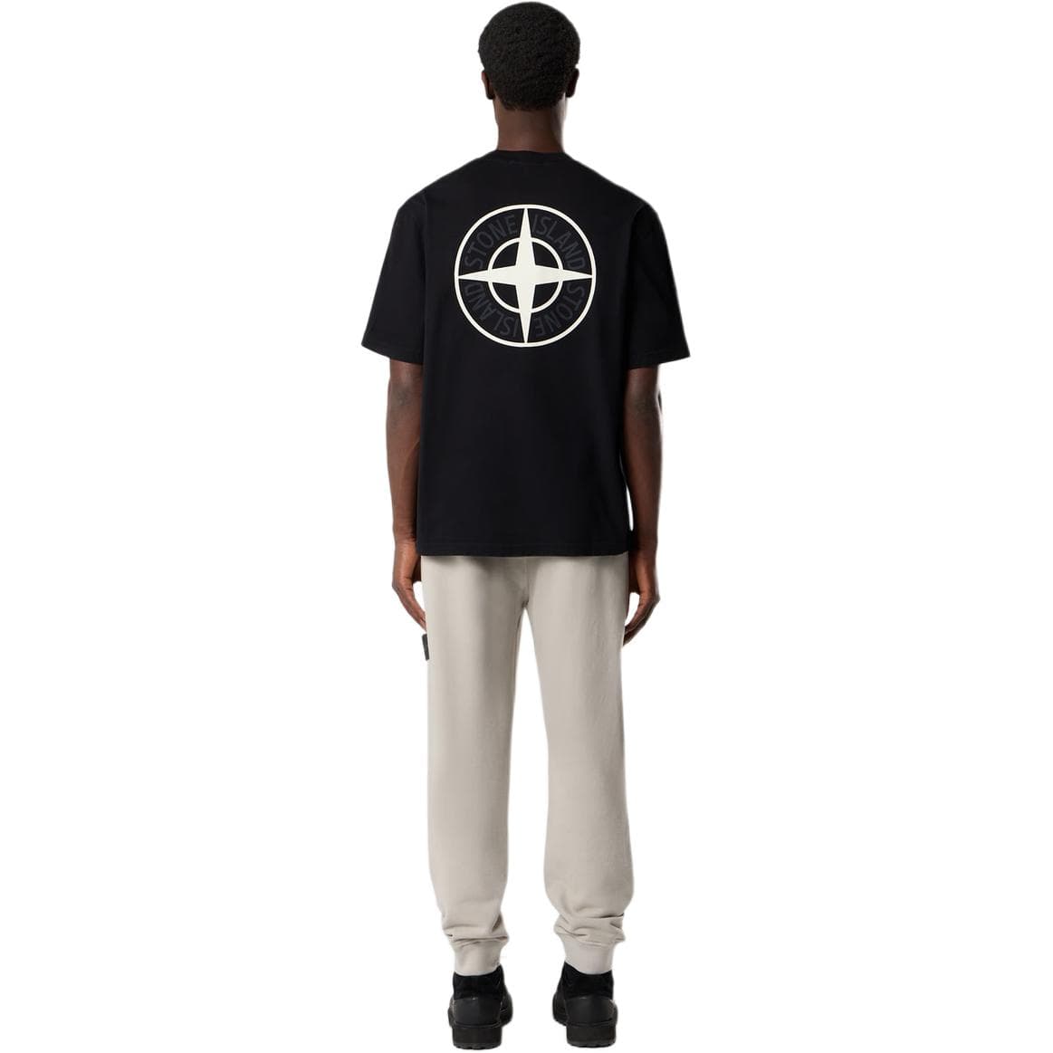 Футболка STONE ISLAND T-Рубашка Мужская Черная - изображение 3