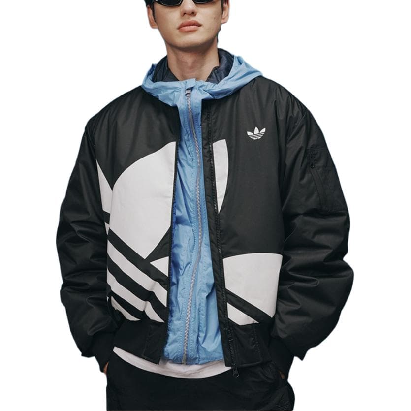 Куртка Adidas Originals Sportlife Куртка Унисекс Черная - изображение 4