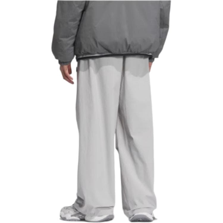 Штаны Adidas FOS SS25 Полные Брюки Мужские Светло-Серые - изображение 2