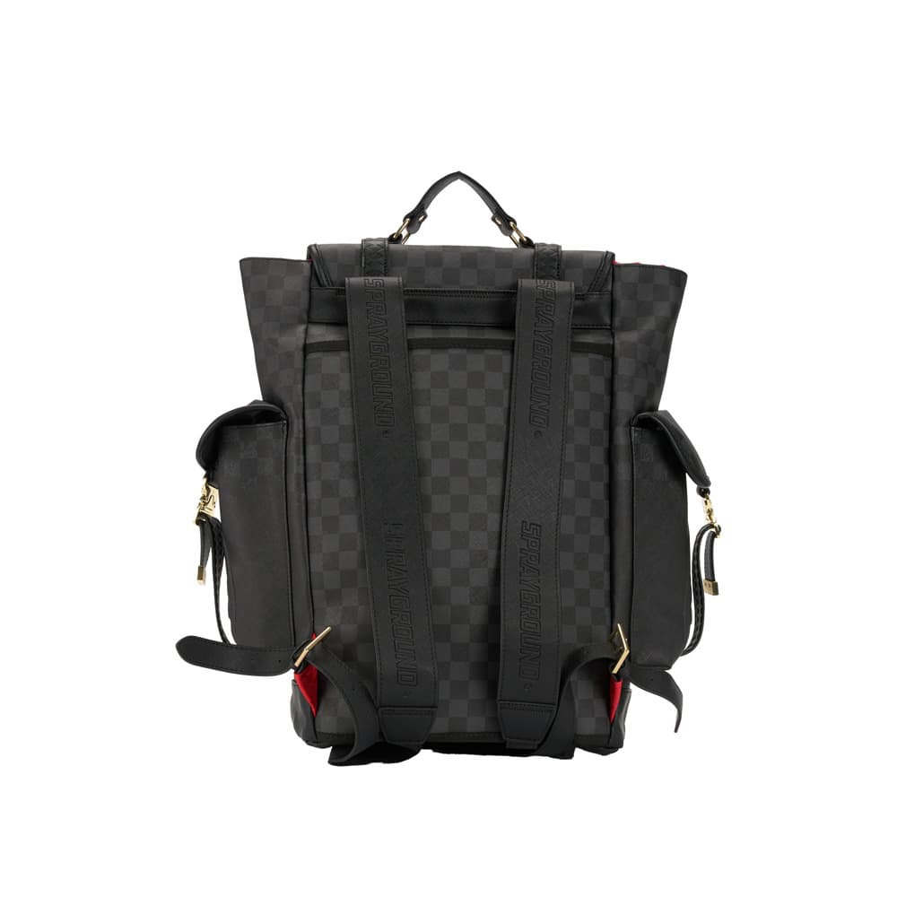 Рюкзак SPRAYGROUND ПВХ (поливинилхлорид) Рюкзак Обычный (стандартный) Унисекс Черный - изображение 4