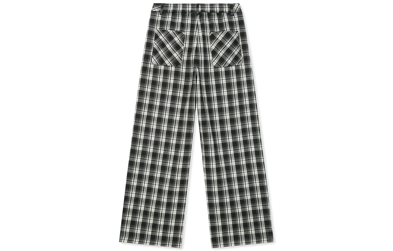 Штаны BONELESS Cut Black White Plaid Women's Casual Pants - изображение 2