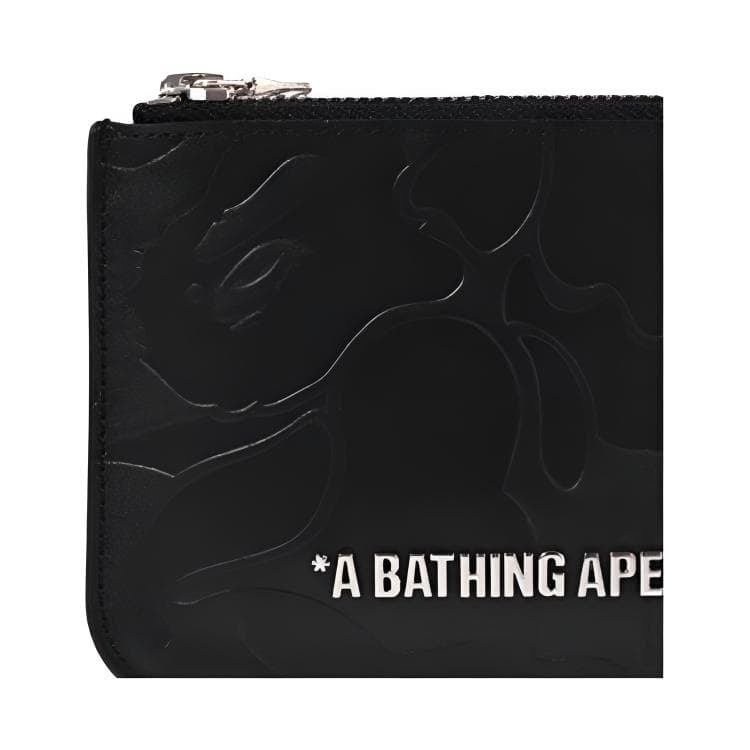 Портмоне A BATHING APE Кошелек из коровьей кожи стандартный (стандартный) унисекс черный - изображение 3