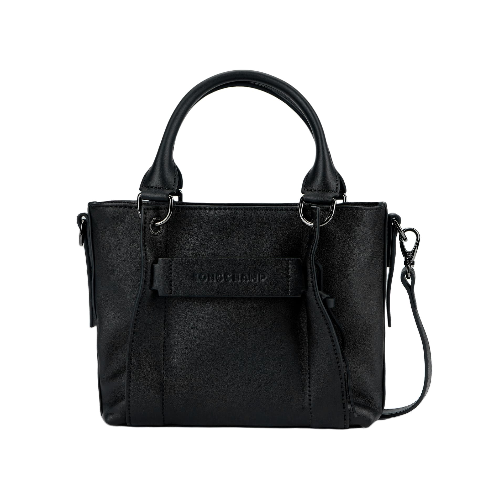 Сумка LONGCHAMP Объемная конструкция Телячья кожа Сумки Маленький Женские Черный - изображение 1