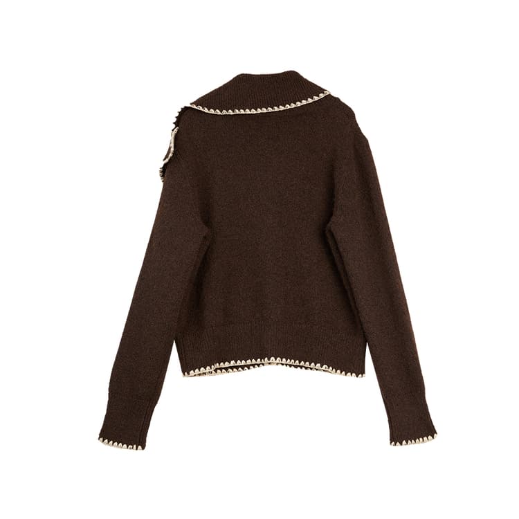 Кофта ELLE Кофе Женские Трикотаж - изображение 2