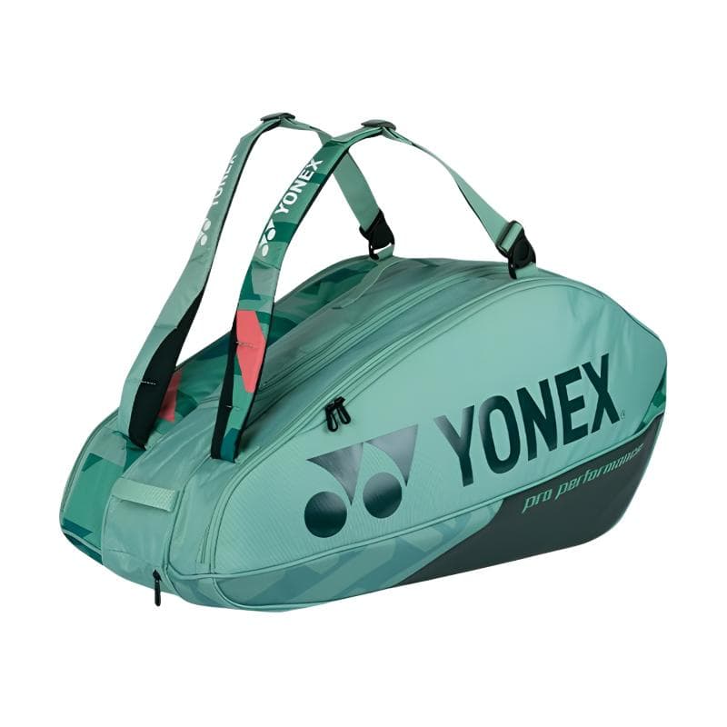 Спортивная сумка YONEX Сумки для ракеток для бадминтона 9 шт. Спортивный стиль Рюкзак Оливково-зеленый Унисекс - изображение 1