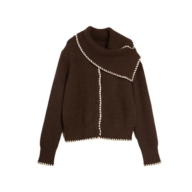 Кофта ELLE Кофе Женские Трикотаж - изображение 1