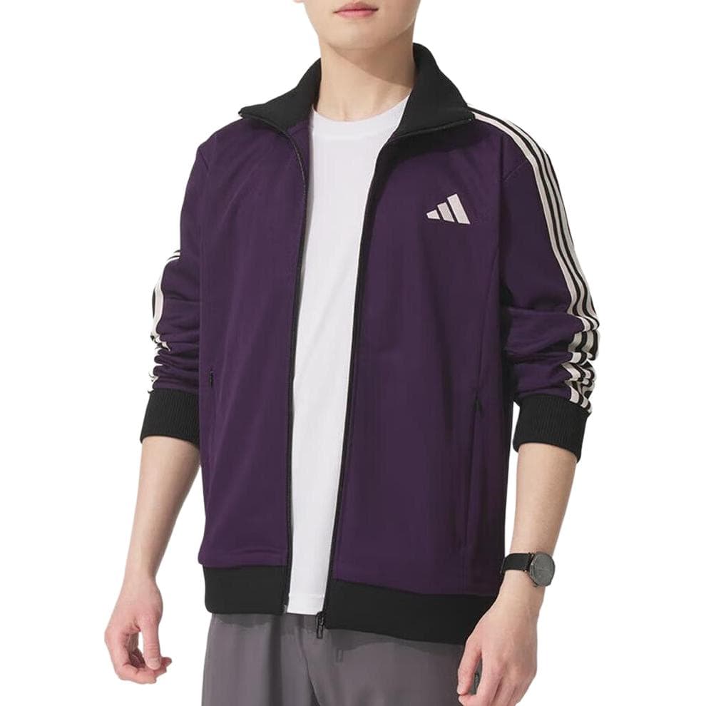 Куртка Adidas 3 Stripes Куртка Мужская Легенда Фиолетовая - изображение 3