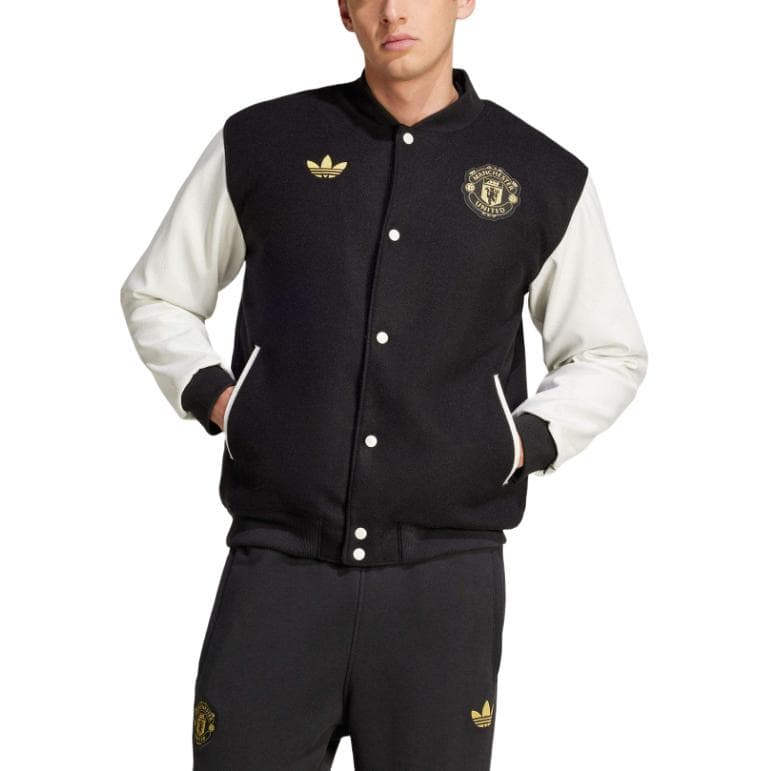 Куртка Adidas Originals Manchester United Куртка Мужская Черная - изображение 3
