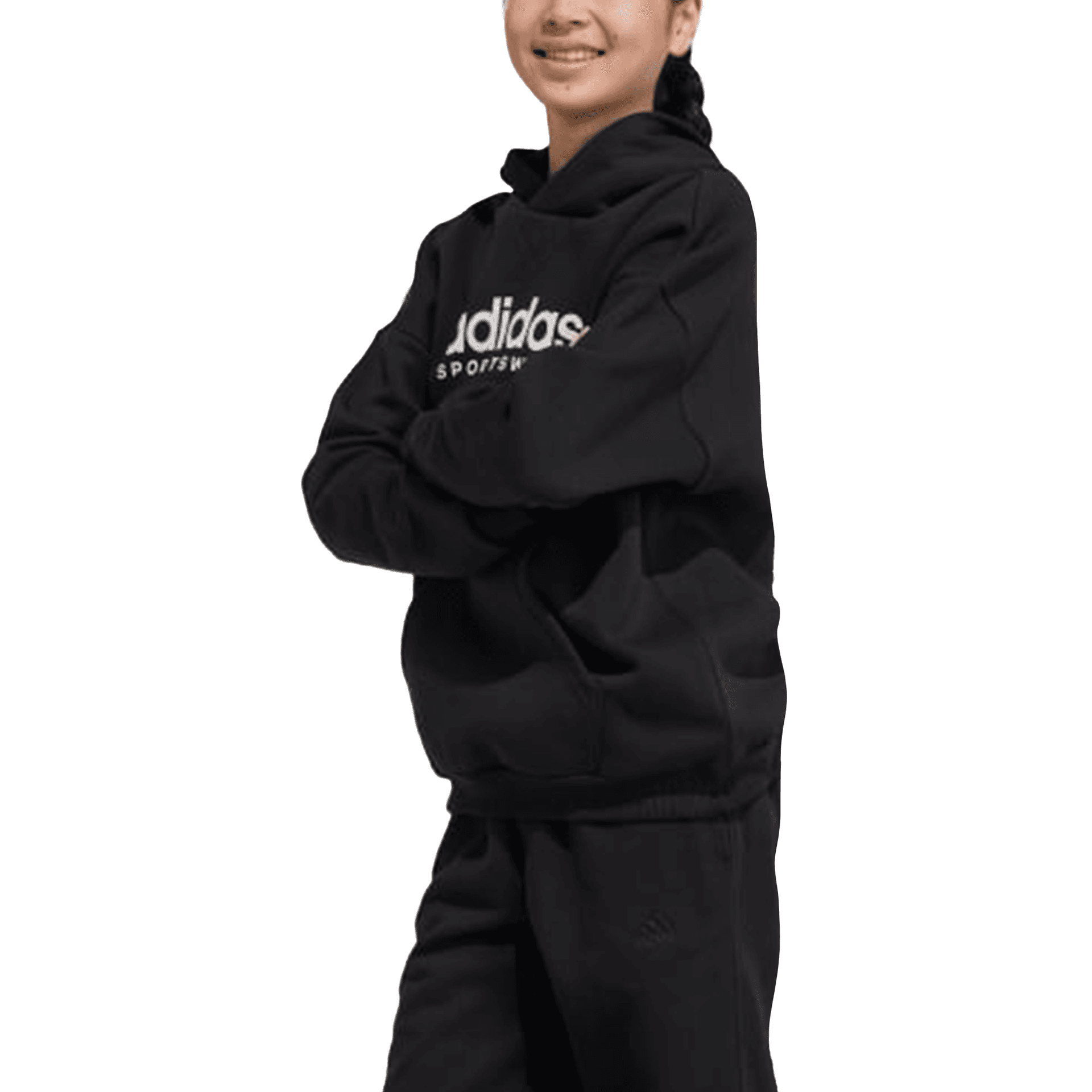 Adidas Толстовка Черное для Подростков - изображение 3