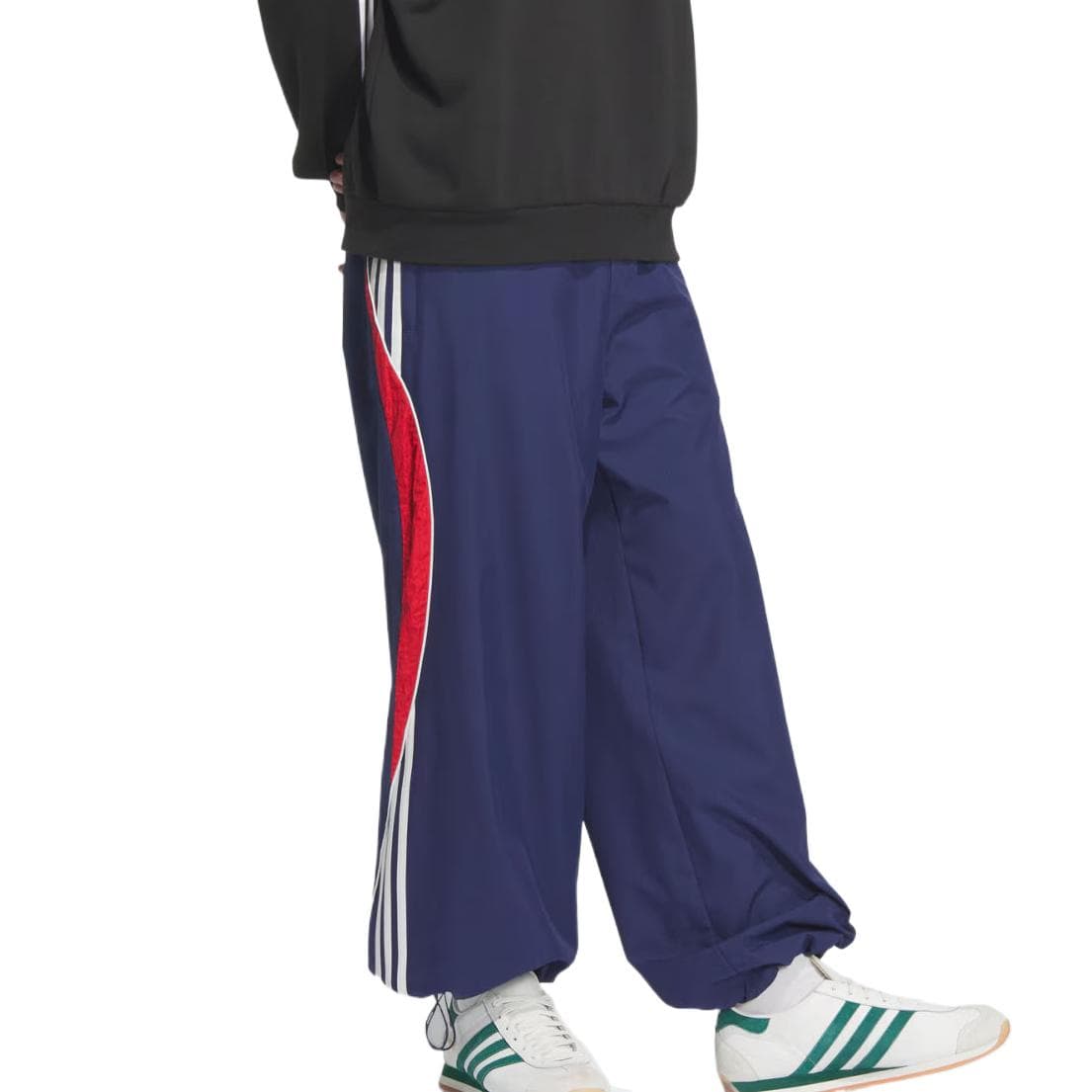 Штаны Adidas Originals Ретро RS Y Track Pants Вязаные Спортивные Штаны Мужские Темно-Синие - изображение 4