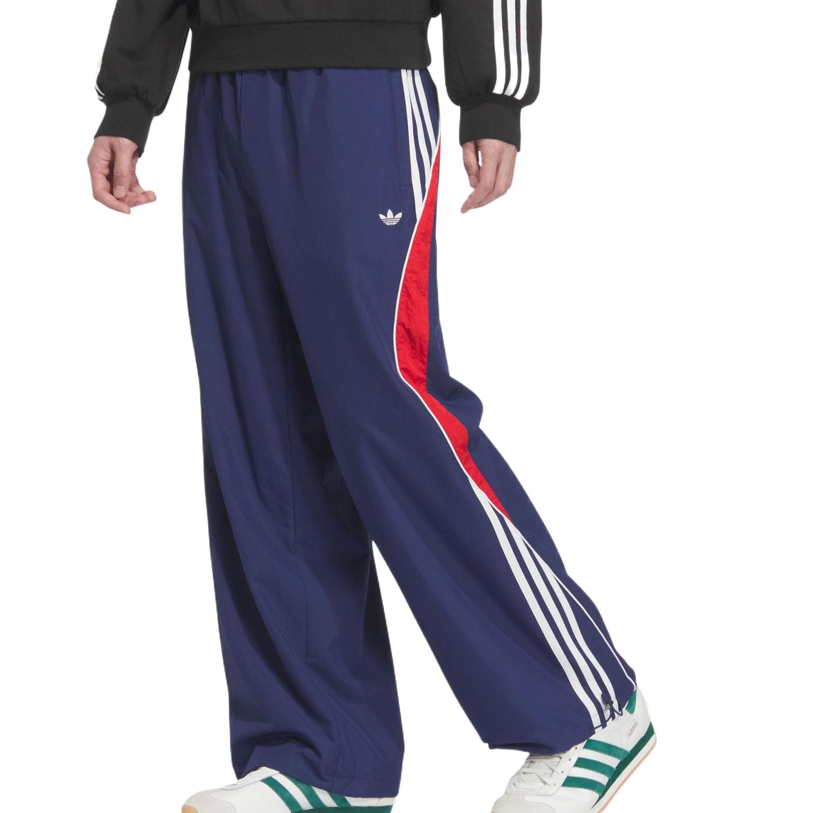 Штаны Adidas Originals Ретро RS Y Track Pants Вязаные Спортивные Штаны Мужские Темно-Синие - изображение 2