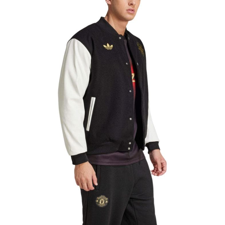 Куртка Adidas Originals Manchester United Куртка Мужская Черная - изображение 4