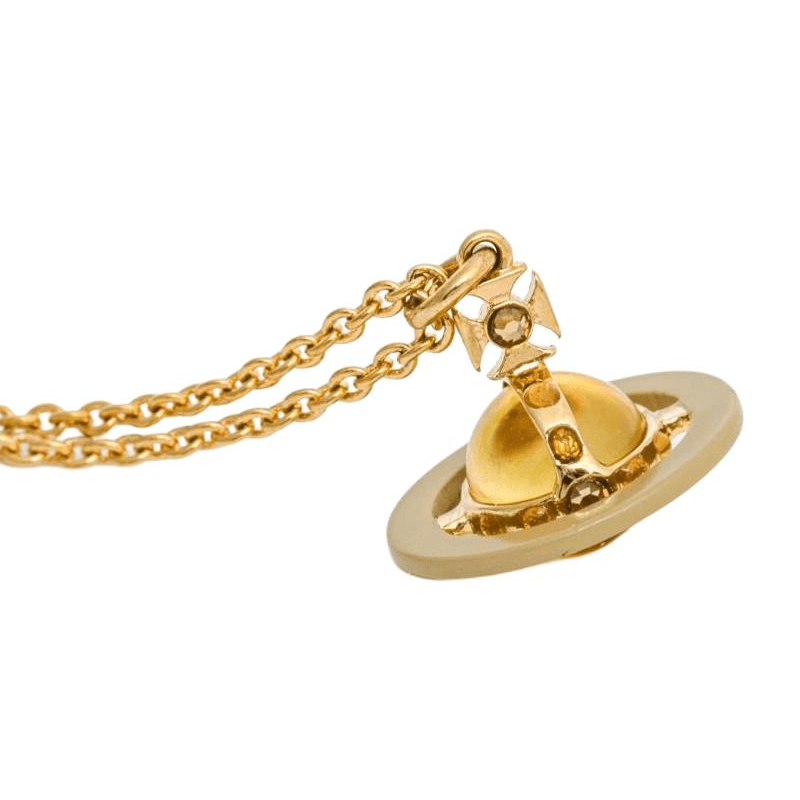 Ожерелье Vivienne Westwood PETITE ORIGINAL ORB PENDANT Браслеты из латани Женские Золото Хаки - изображение 3