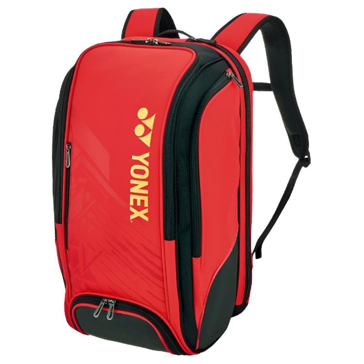 Рюкзак YONEX Сумки для бадминтонных ракеток Консервы Hold 3 Rackets Повседневный Спортивный Рюкзак Красный Черный Унисекс - изображение 2