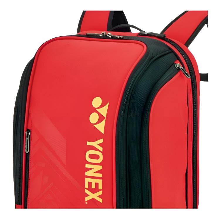 Рюкзак YONEX Сумки для бадминтонных ракеток Консервы Hold 3 Rackets Повседневный Спортивный Рюкзак Красный Черный Унисекс - изображение 4