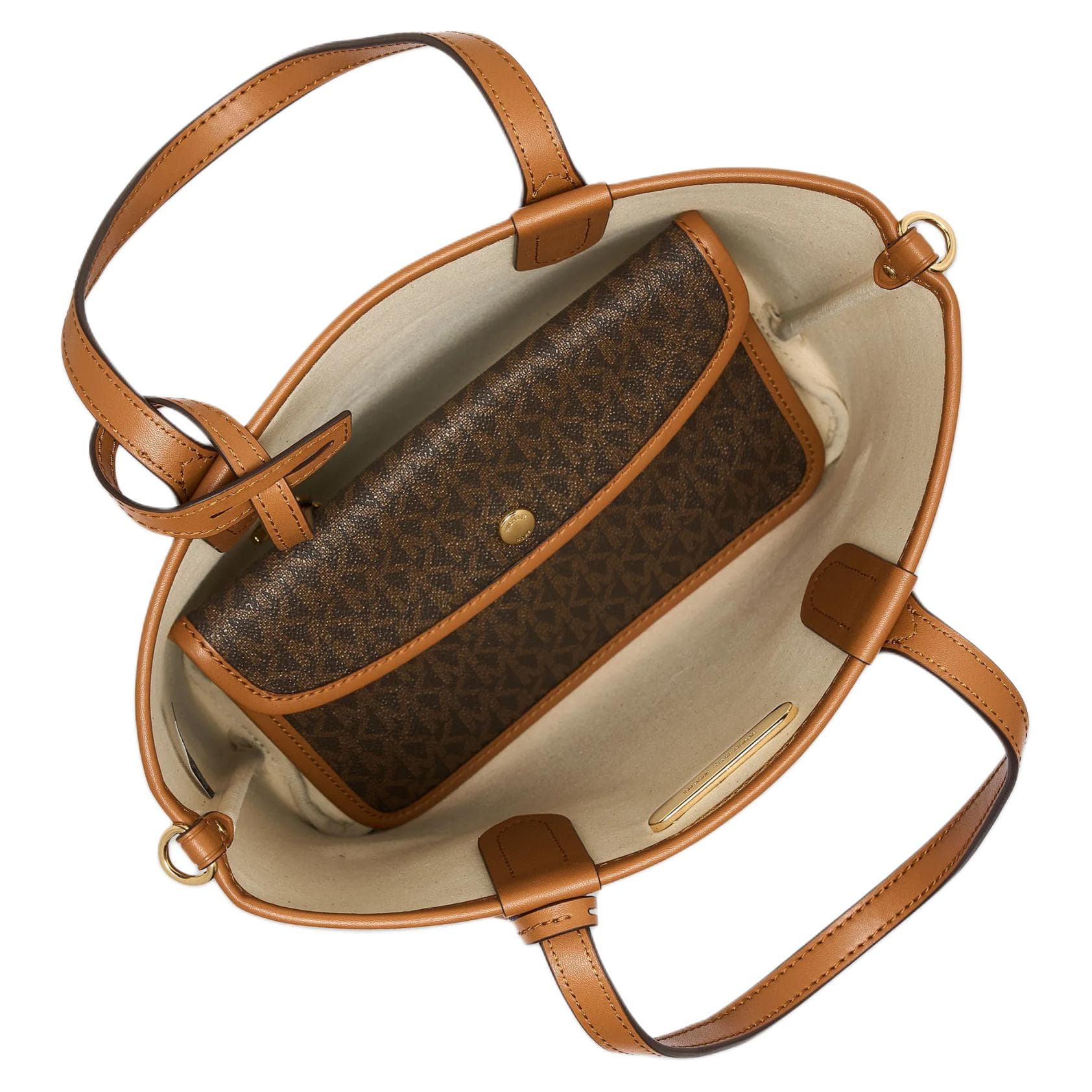 Сумка MICHAEL KORS Eliza Искусственная кожа Сумка Мини-версия Женская Темно-коричневый и Желудево-коричневый - изображение 3