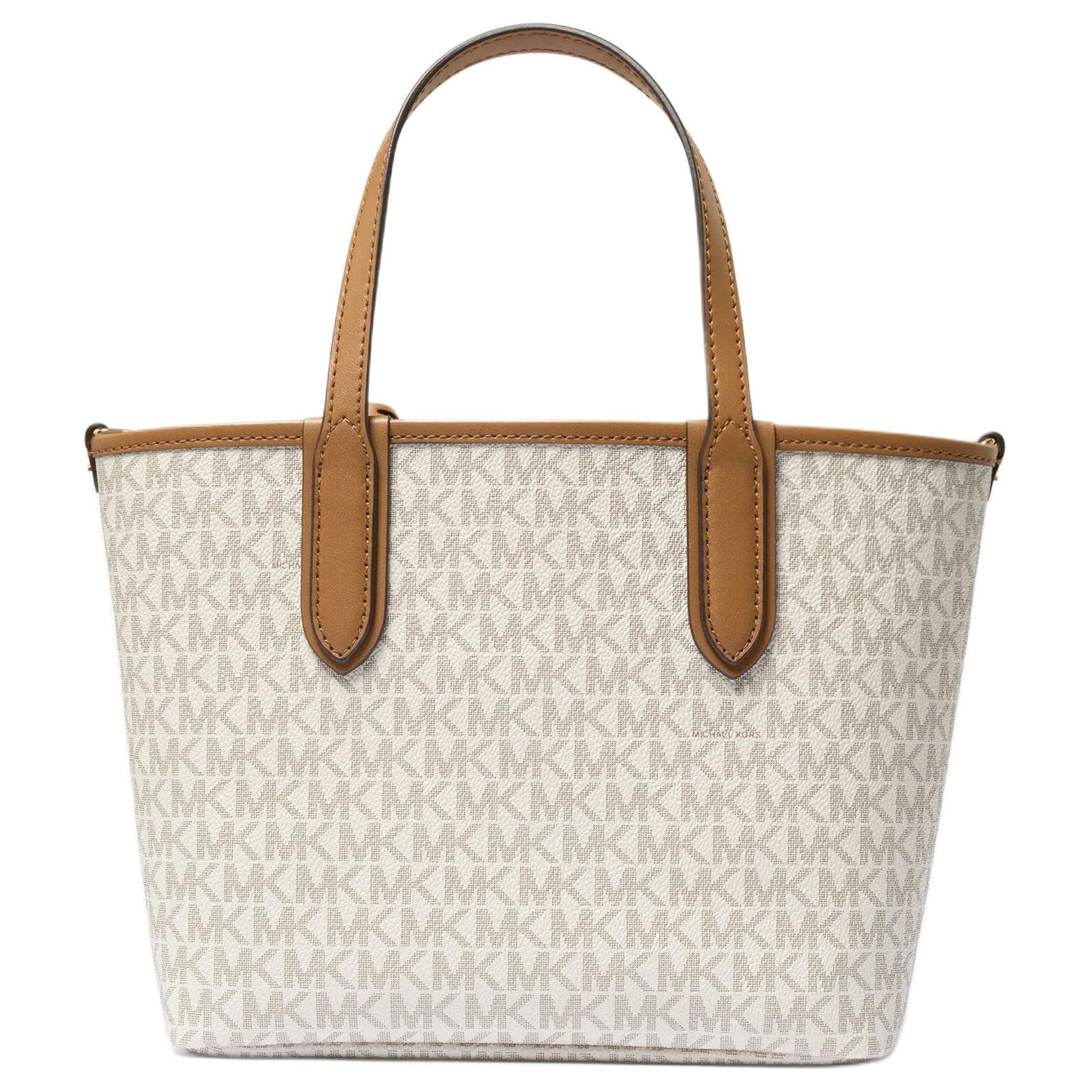 Сумка MICHAEL KORS Eliza Искусственная кожа Сумки Мини-версия Женские Ванильно-белый и коричневый желудь - изображение 3