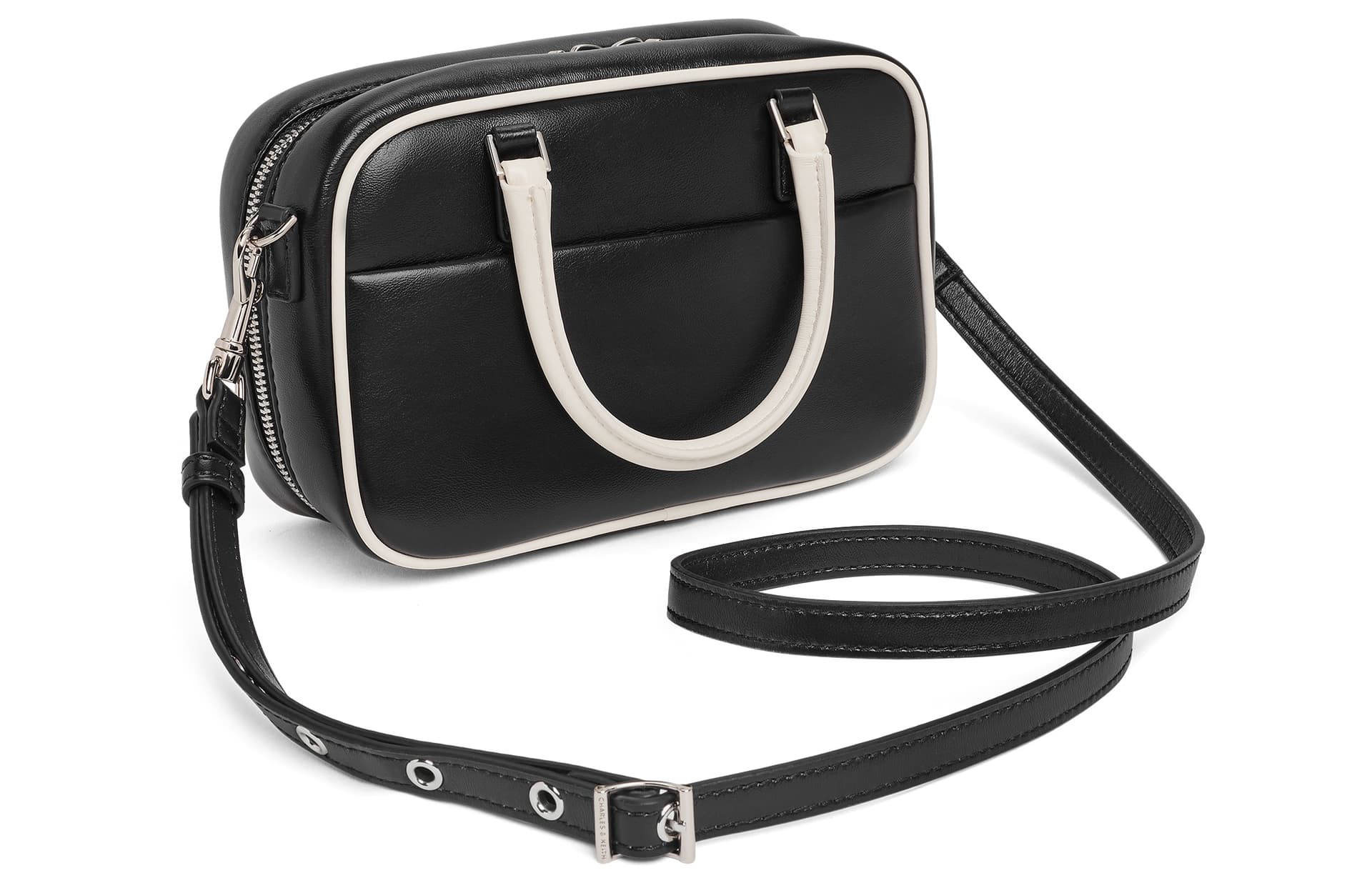 Сумка CHARLES&KEITH Маленькая квадратная сумка Многоцветный PU Сумки Маленький Женский Композитный цвет/Silver - изображение 3