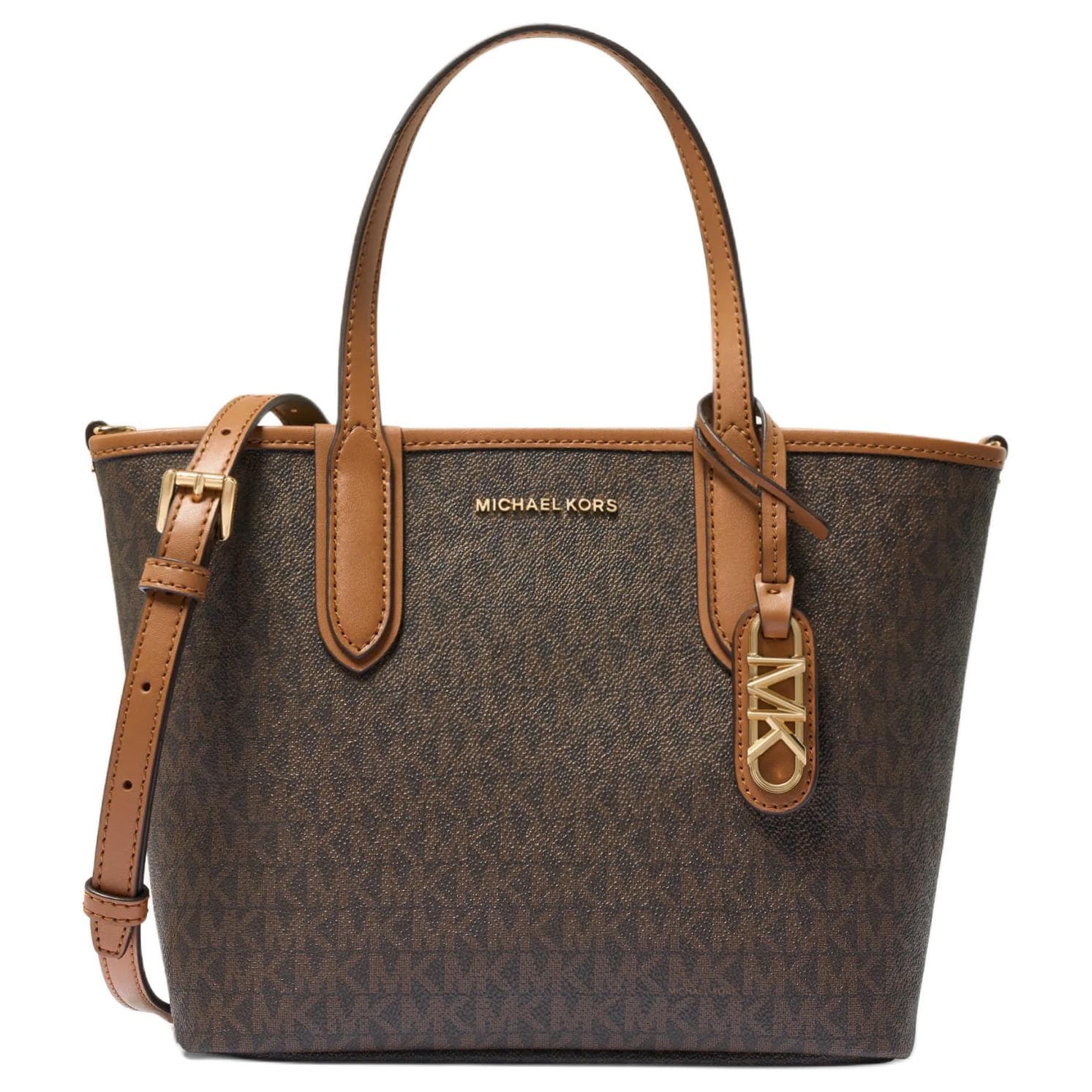 Сумка MICHAEL KORS Eliza Искусственная кожа Сумка Мини-версия Женская Темно-коричневый и Желудево-коричневый - изображение 1