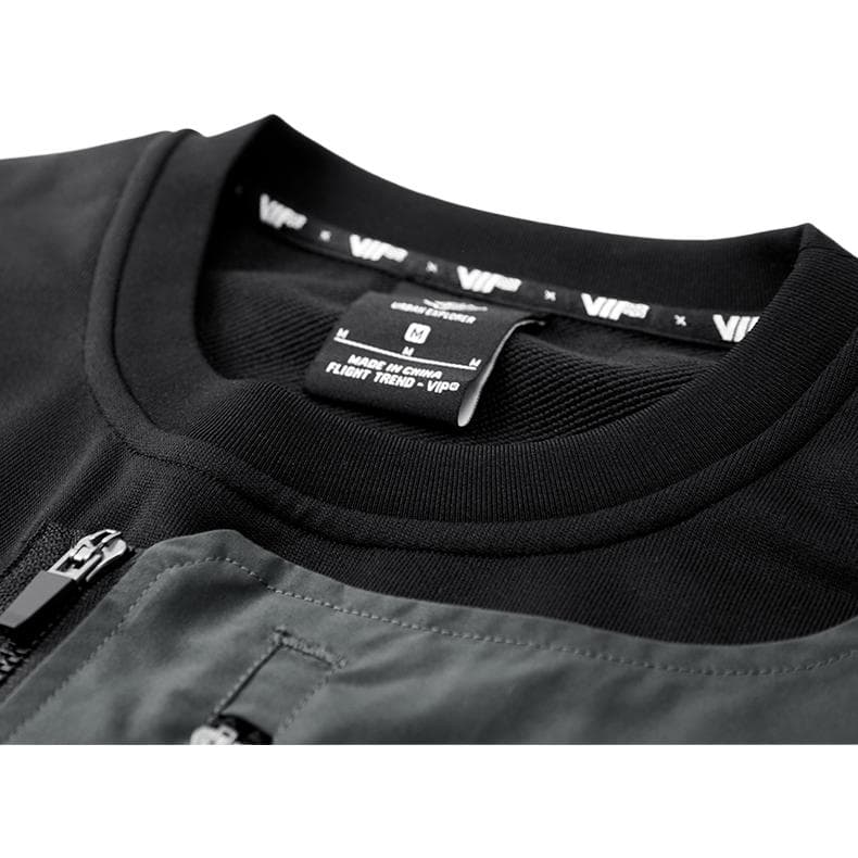 Худи VIP Urban Techwear Collection Круглый вырез Толстовка Унисекс - изображение 5