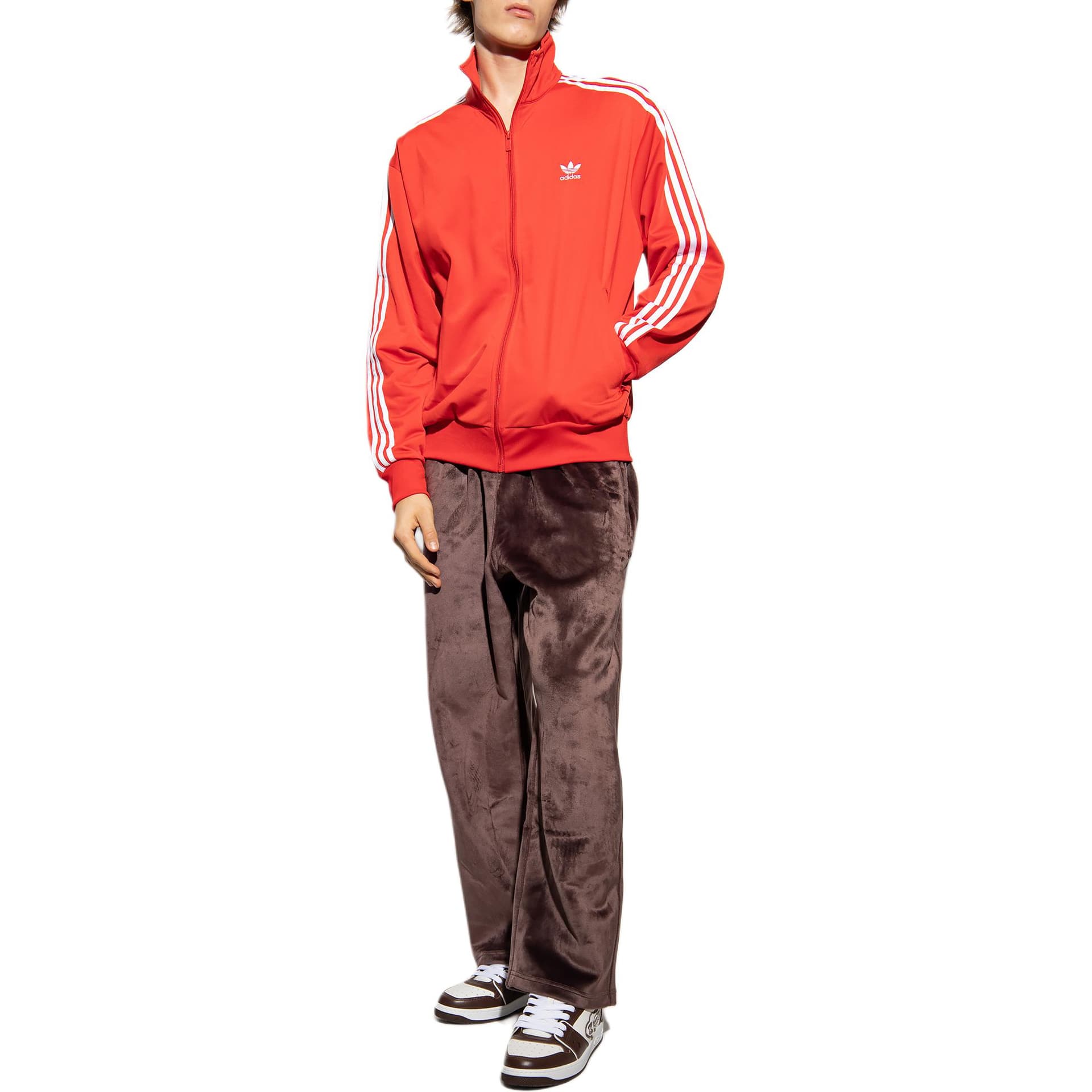 Куртка Adidas Originals ADICOLOR CLASSICS FIREBIRD TRACK Алый Мужская Куртка - изображение 5
