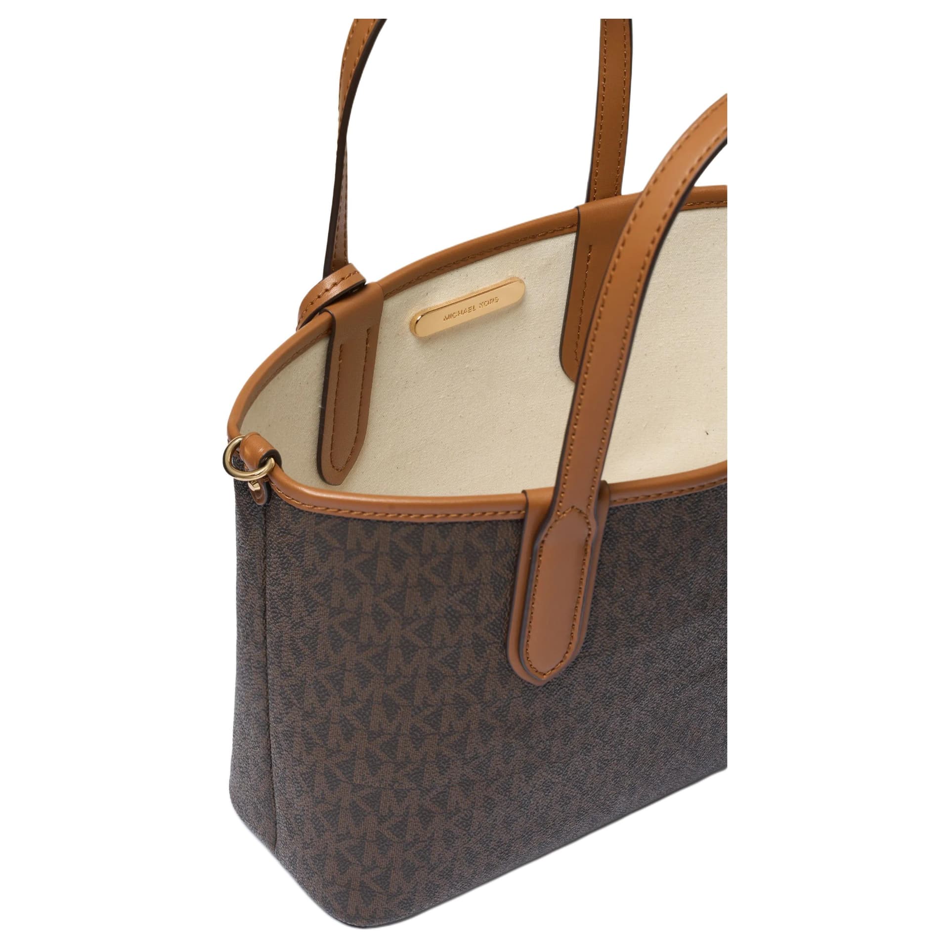 Сумка MICHAEL KORS Eliza Искусственная кожа Сумка Мини-версия Женская Темно-коричневый и Желудево-коричневый - изображение 5