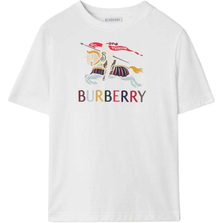 Футболка Burberry Белые Детские Рубашки T - изображение 1