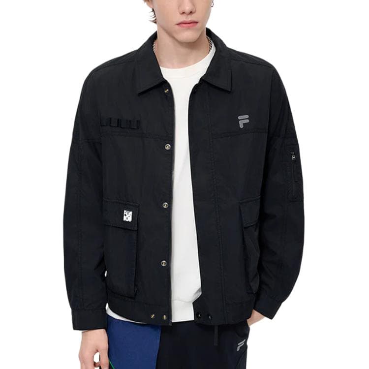 Куртка FILA FUSION Рабочая одежда Куртка Мужская Глубокий Черный - изображение 3