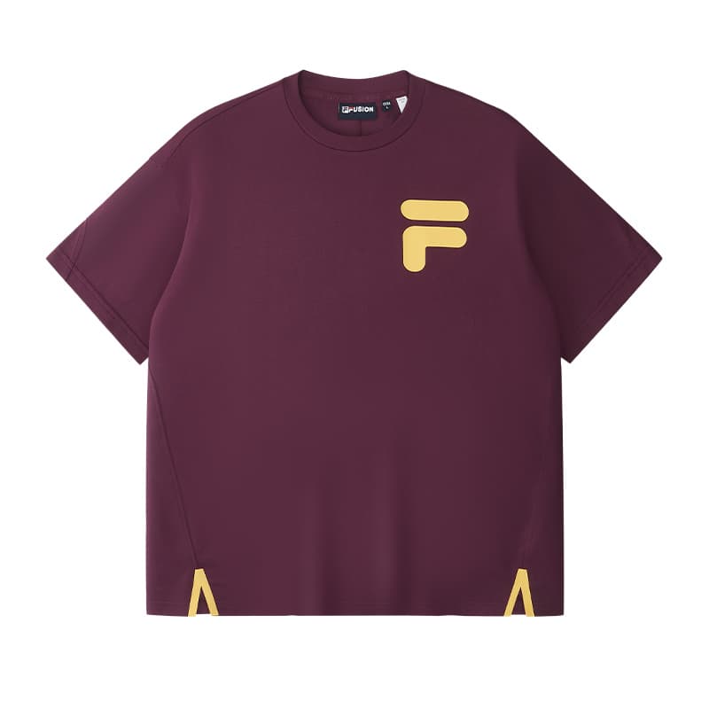 Футболка FILA FUSION T Рубашка Унисекс Песочно-Бордовый - изображение 1