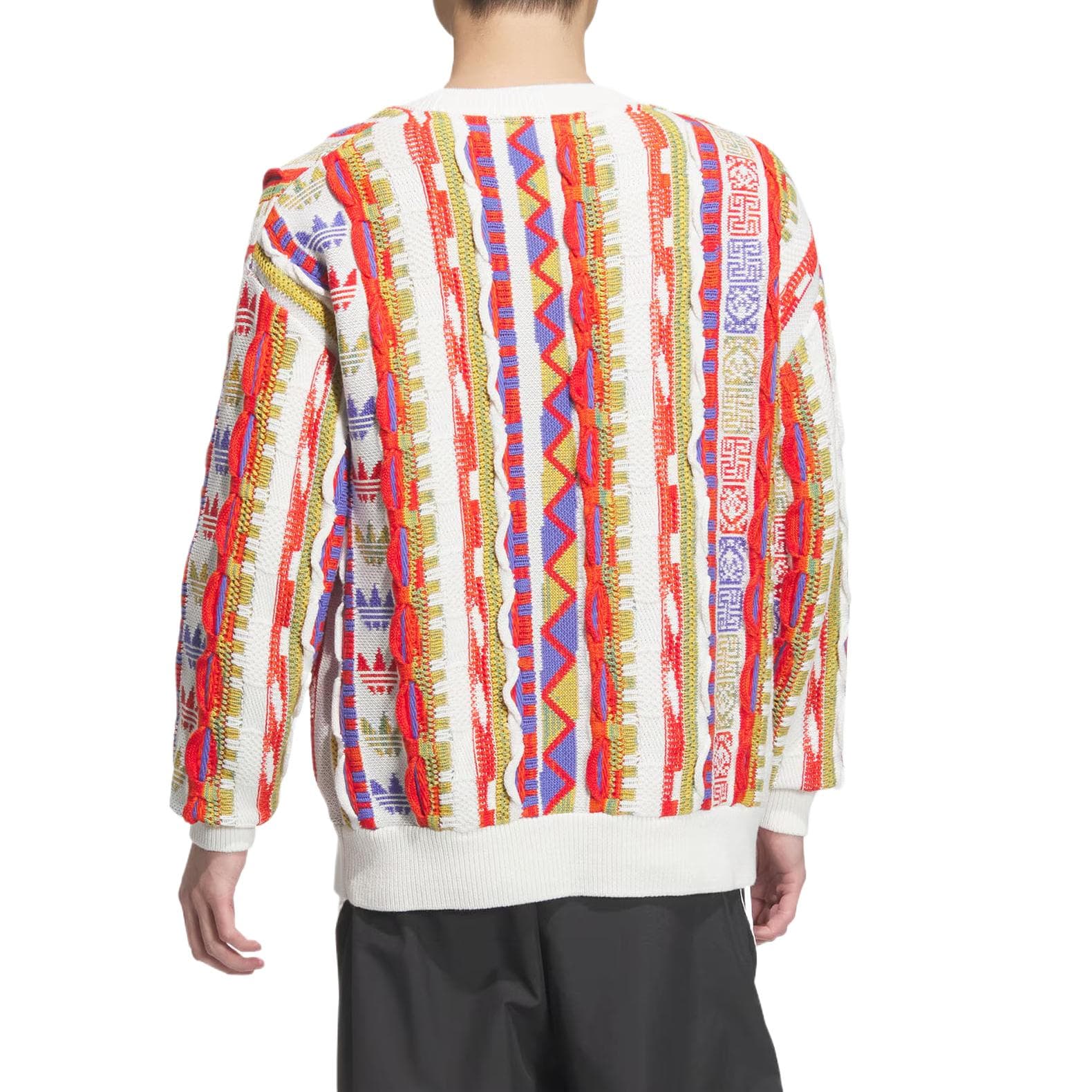 Кофта Adidas Originals CNY AOP Свитер Унисекс Светлый Алый - изображение 3