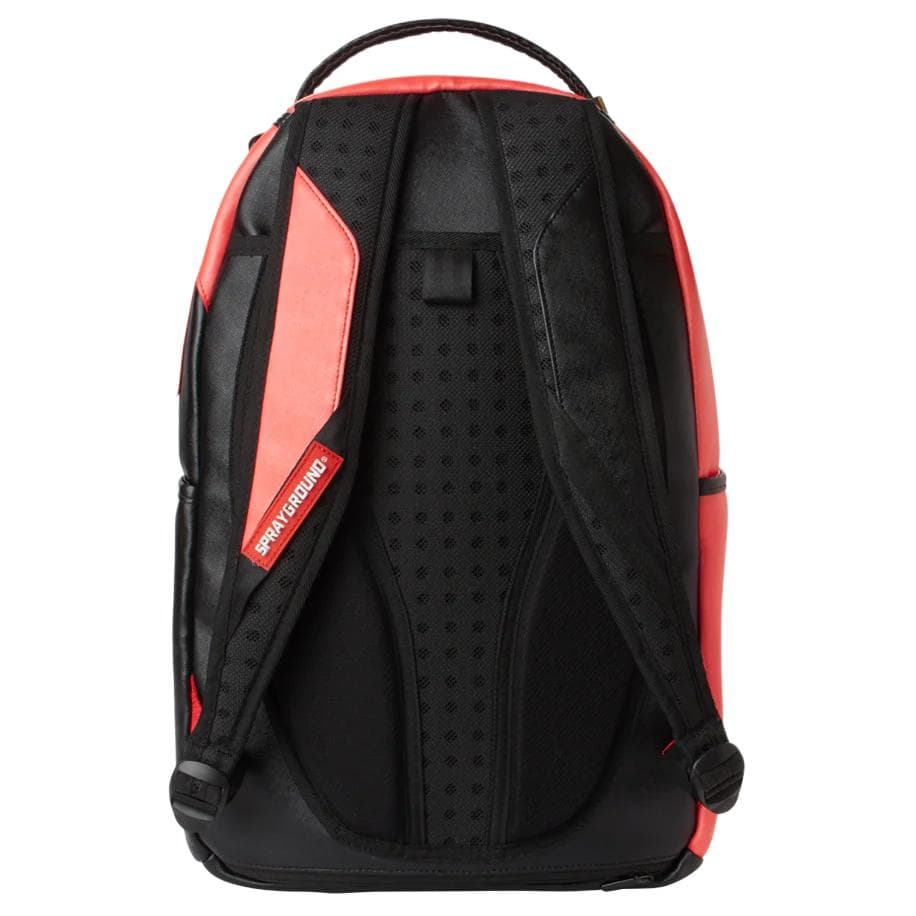 Рюкзак SPRAYGROUND Веганская кожа Водонепроницаемый тканевый рюкзак Унисекс Красный и Черный - изображение 4