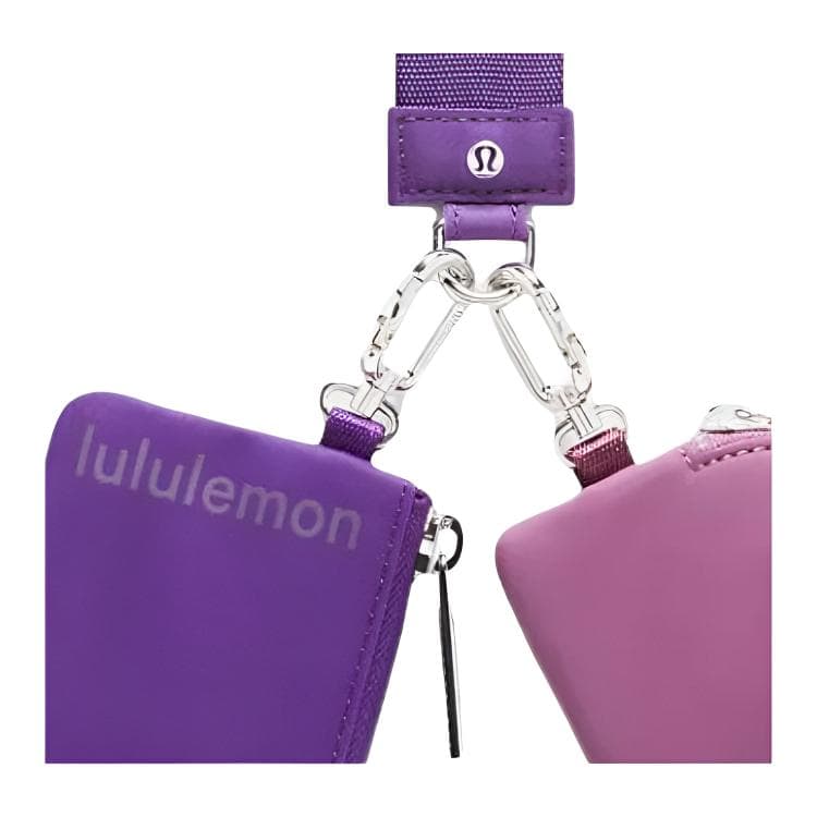Портмоне Lululemon Dual Pouch Нейлоновый Клатч Женский Фиолетовый - изображение 5