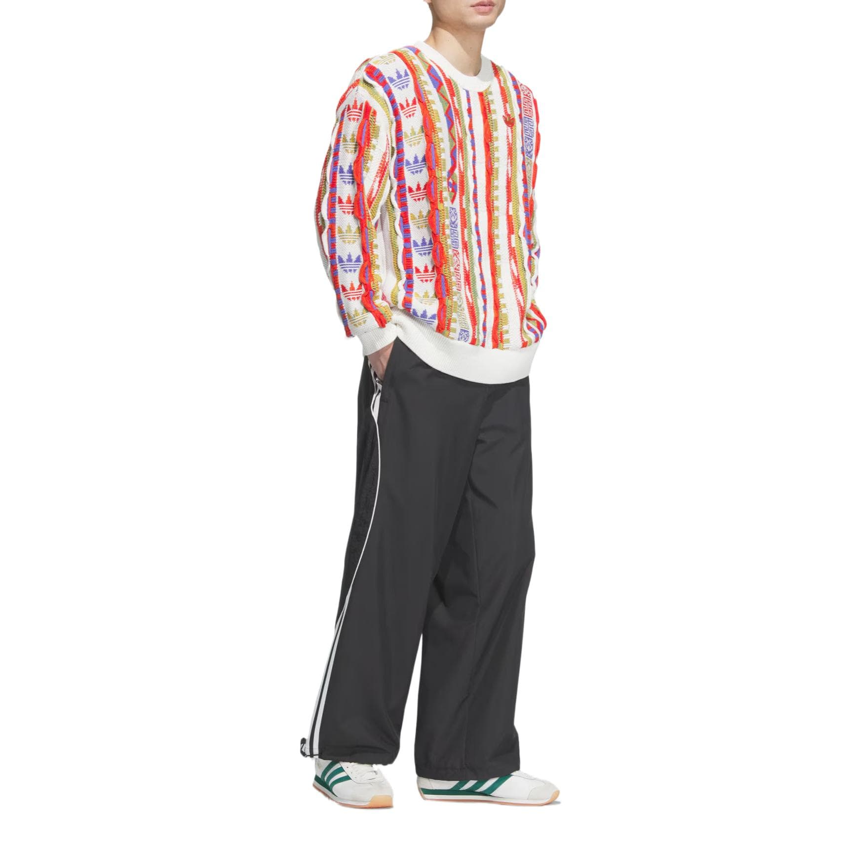 Кофта Adidas Originals CNY AOP Свитер Унисекс Светлый Алый - изображение 4