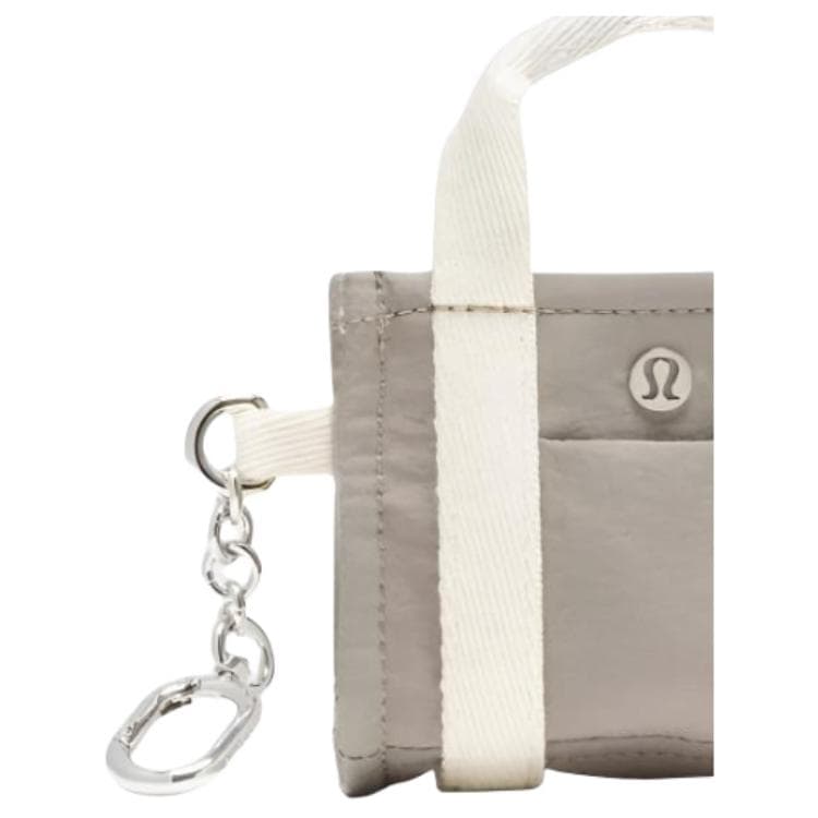 Сумка Lululemon Boxy Нейлоновая Сумка Аксессуар Женский Теплый Серый и Светлый Айвори Белый - изображение 3