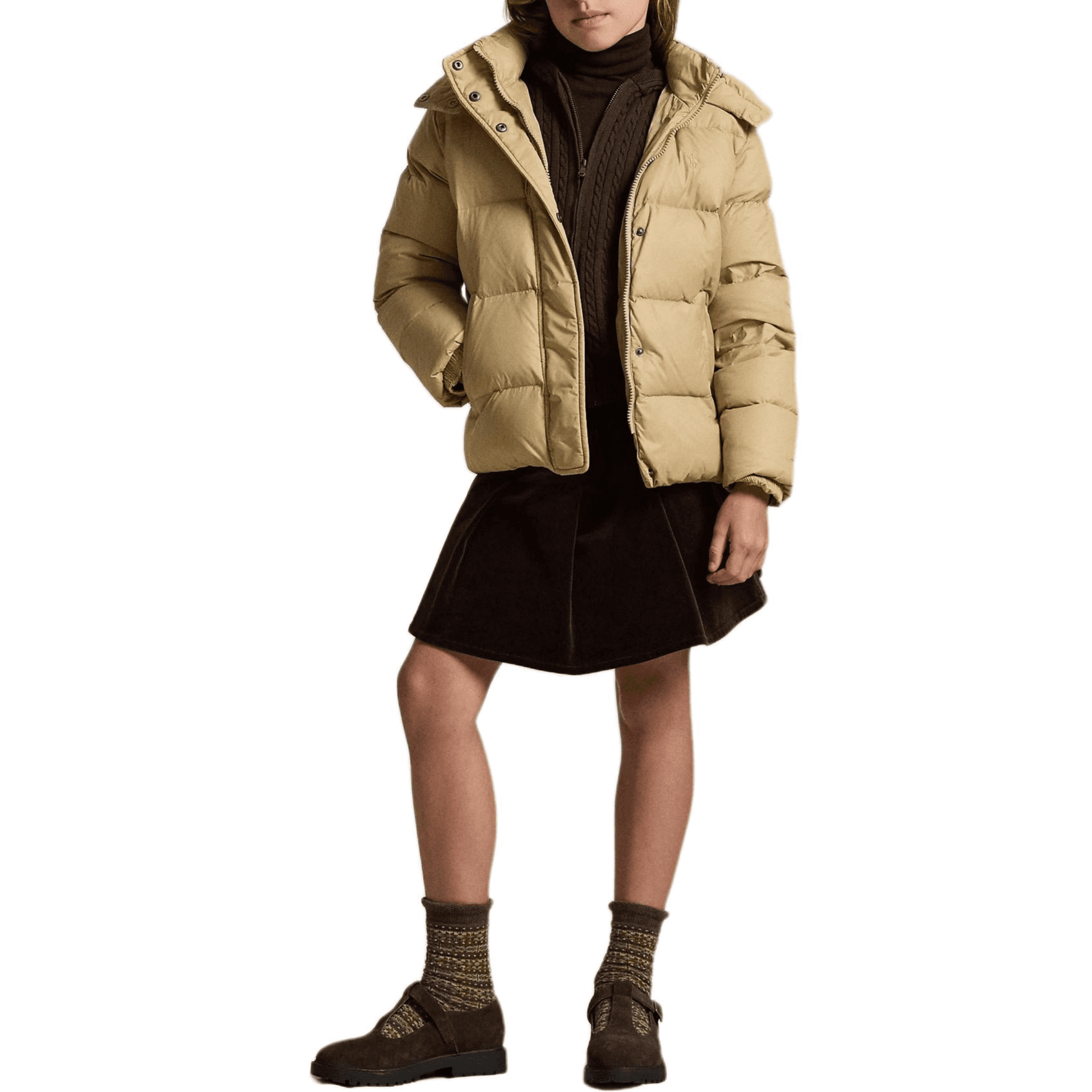 Polo Ralph Lauren FW25 Пуховик Подростки Винтаж Хаки - изображение 4