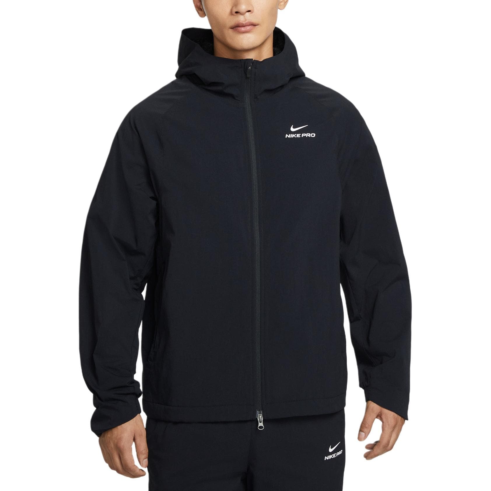 Куртка Nike Pro Черный Белый Мужские Куртки - изображение 3